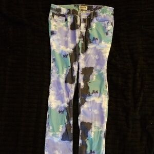 Y2K Mudd SZ 3 Pastel Tie Dye Skinny Pants